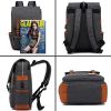 Vintage Laptop Backpack with USB Charging Port, Water Resistant Travelling Backpack
